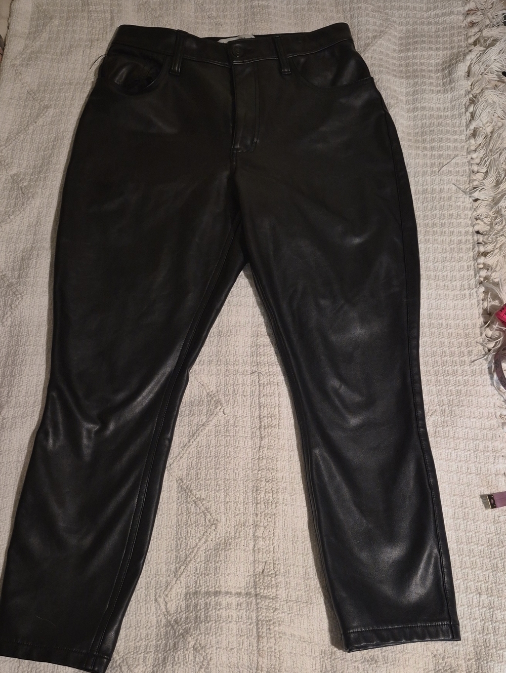 Abercrombie Curve Love The Skinny High Rise Vegan Leather Pants Size 28 / 6